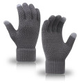Touchscreen-Compatible Knit Winter Gloves