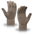 Touchscreen-Compatible Knit Winter Gloves