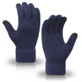 Touchscreen-Compatible Knit Winter Gloves