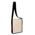 100% Cotton Canvas Sling Bag With Color Handles