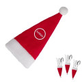 Mini Christmas Hat Utensil Holder for Holiday Decor