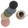 PU Leather Absorbent Round Coaster