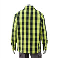Hi Viz Buffalo Plaid Quilt-Lined Flannel Safety Shirt Jacket