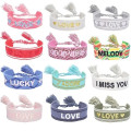 Embroidery Bracelet Woven Wristband With Tassels