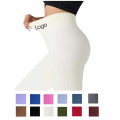 High-Waisted Yoga Pants with Tactile Ribbing