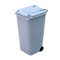 Mini Desktop Trash Can with Lid and Wheels