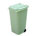 Mini Desktop Trash Can with Lid and Wheels