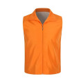Unisex Polyester Work Vest with Zipper and Pockets