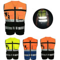 Multi-Pocket Safety Officer Reflective Vest