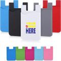 Full Color Printed Silicone Phone Card Holder