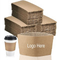 12oz To 16oz Disposable Full Color Printed Coffee Cup Sleeve