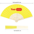 Handheld Folding Paper Bamboo Fan