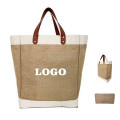 Reusable Burlap Grocery Shopping Bag