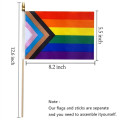 Rainbow Gay Pride Stick Flag MOQ 100