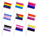 Rainbow Gay Pride Stick Flag MOQ 100
