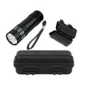 Aluminum LED Flashlight And Small Hard Case Set