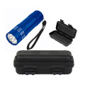 Aluminum LED Flashlight And Small Hard Case Set