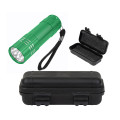 Aluminum LED Flashlight And Small Hard Case Set