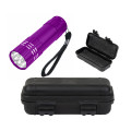 Aluminum LED Flashlight And Small Hard Case Set
