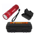 Aluminum LED Flashlight And Small Hard Case Set