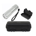 Aluminum LED Flashlight And Small Hard Case Set