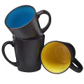Two Tone Coffee Ceramic Mugs 12 oz.