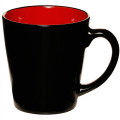 Two Tone Coffee Ceramic Mugs 12 oz.