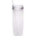 20 oz. BPA free Tall Double Wall Acrylic Tumblers w/ Straw
