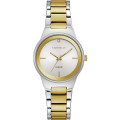 Caravelle Women's Two -Tone Bracelet Diamond Watch