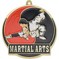 Stock Gold Enamel Sports Medals