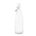 34 oz. Wire Lid Square Carafe Glass Water Bottles