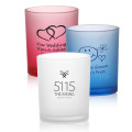 3 oz. Arc Frosted Votive Candle Holders Glass