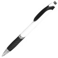 Clickable Rubber Grip Plastic Ballpoint Pens