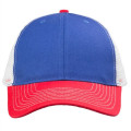 Cotton Tri-Color Caps with Mesh Back