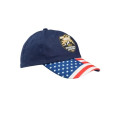 Patriotic Baseball Cap with Adjustable Velcro Strap