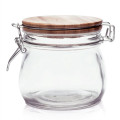 16 oz. Glass Candy Jars w/ Wire Wooden Lid