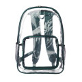 Clear Plastic Backpack w/ Mesh Pocket (13"x18")