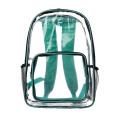 Clear Plastic Backpack w/ Mesh Pocket (13"x18")