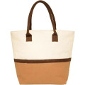 Eco-Friendly Beach Shopping Jute Tote Bag W/ Zipper