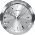 Citizen Wall Clock w/Gray Dial in Brushed Silver-Tone Frame