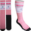 Women's Full Color Crew Promo Socks with Black Bottom