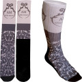 Women's Full Color Crew Promo Socks with Black Bottom