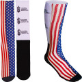 Women's Full Color Crew Promo Socks with Black Bottom