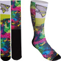 Women's Full Color Crew Promo Socks with Black Bottom