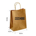 Reusable Large Capacity Shopping Kraft Paper Bag