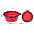 Foldable Silicone Outdoor Summer Pet Dog Bowl