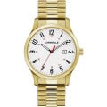 Caravelle Men's Gold-Tone Stainless Steel Expansion Watch