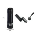 MOQ 100 PCS 9 LED Aluminum Flashlight