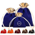 Velvet Jewelry Bag with Drawstring Closure