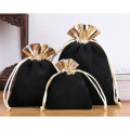 Velvet Jewelry Bag with Drawstring Closure
